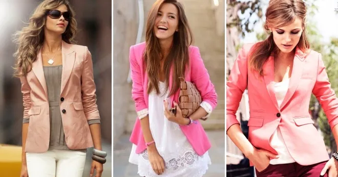 Розовые пиджаки - выбор модной фотографии на любой вкус