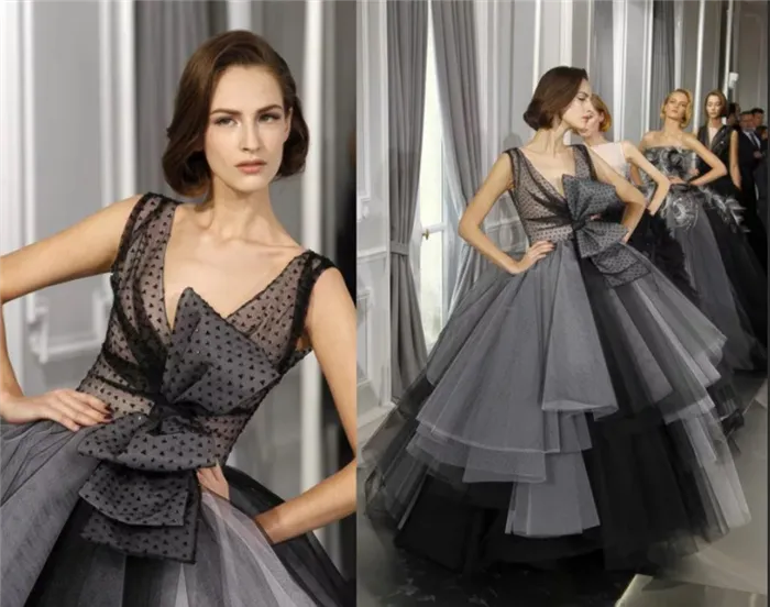 Бант с платьем от Dior