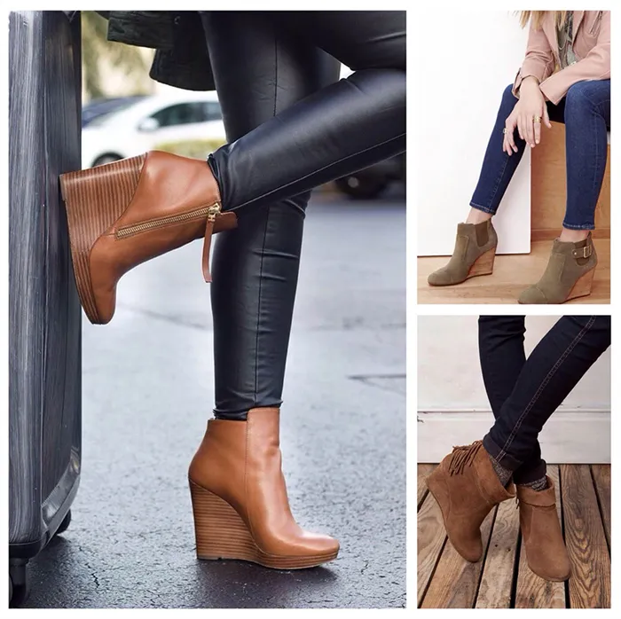Сочетайте обувь на толстой подошве с джинсами или кожаными брюками.