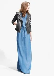 Куртка для джинсовых длинных платьев