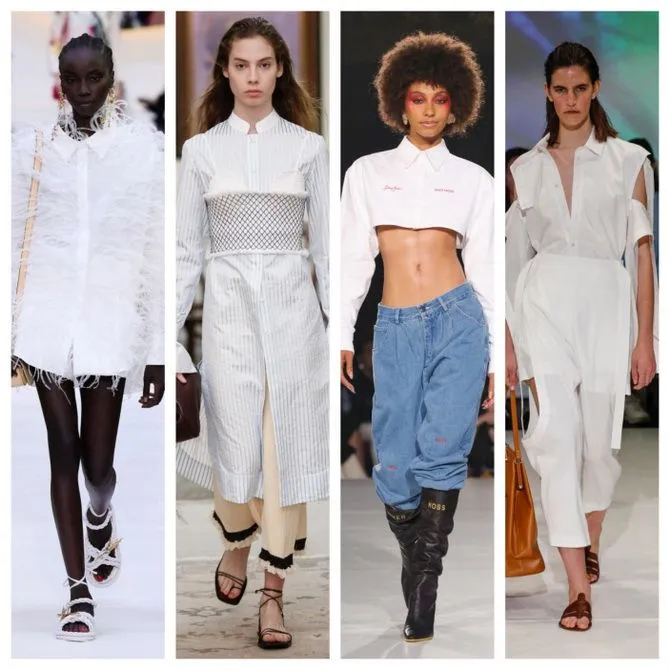 Что носить с белой рубашкой: модные идеи 2021-2022 6