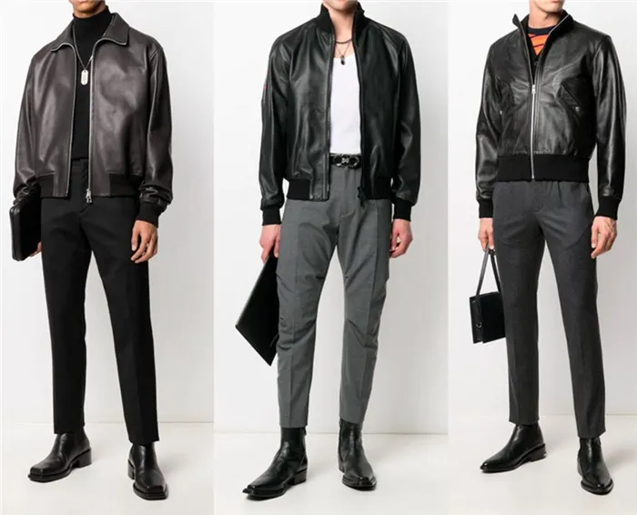 С чем носить кожаные куртки для мужчин: элегантный образ