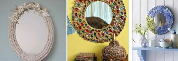 Примеры декора с круглыми зеркалами