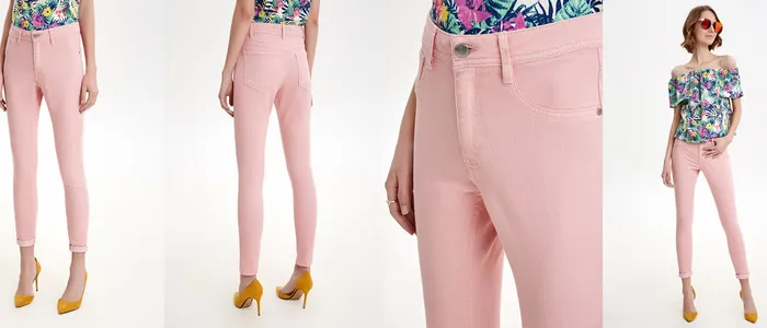 Мягкие розовые брюки