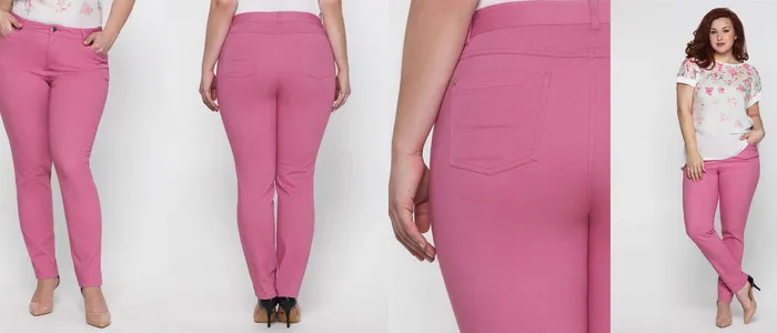 Испачканные розовые брюки
