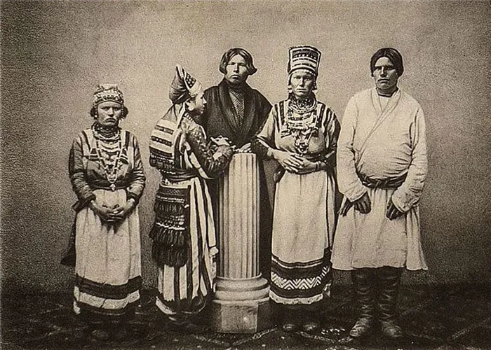 Мордовская семья из Казанской губернии, 1870 год
