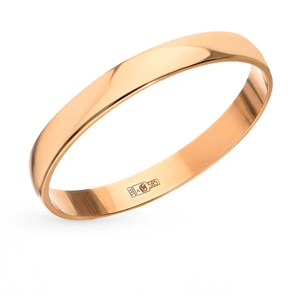 кольцо из розового золота