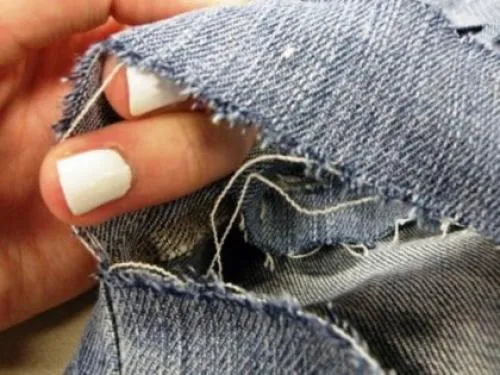 Как сделать необработанный край на джинсах. Как.