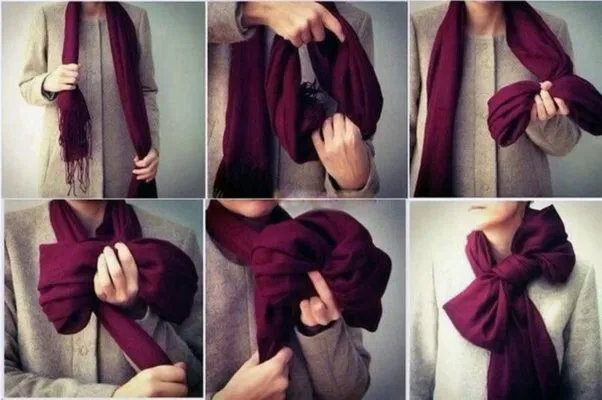 Как завязать шарф узлом макинтош
