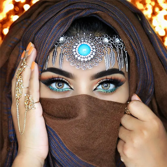 Красивые глаза мусульманских женщин