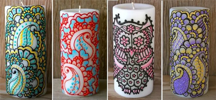 Креативные и красочные свечи