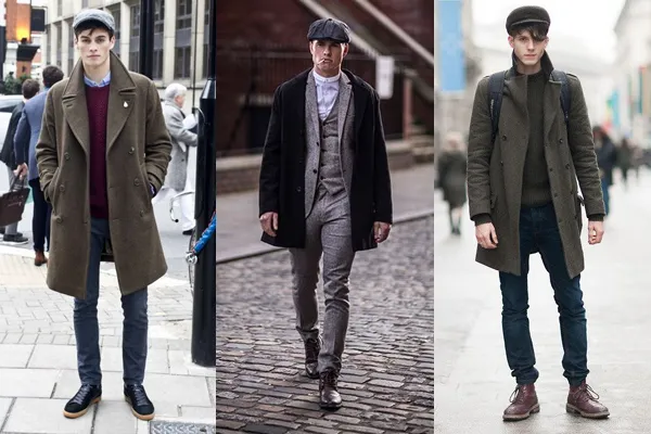 Фотографии мужских пальто и шляп