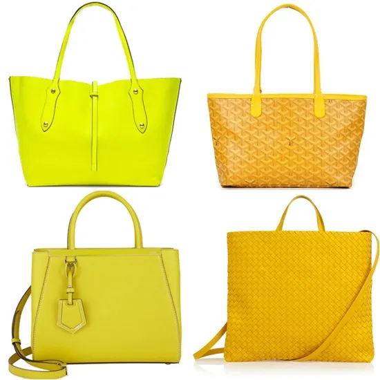 Желтая сумка: стиль, внешний вид, как и с чем носить - Желтая сумка-тоут