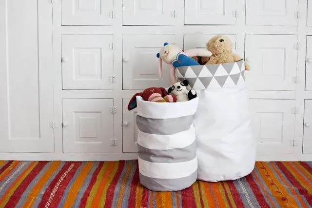 Корзины для игрушек ручной работы из ткани: как сшить джут или фетр