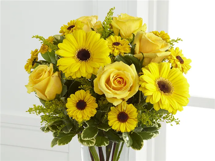 Желтые цветы символизируют юношескую любовь
