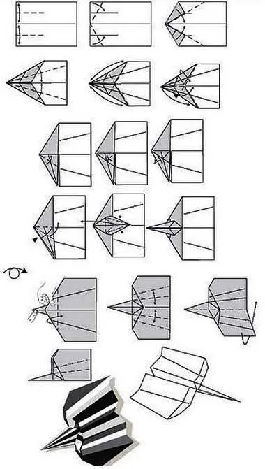 Как сделать бумажный самолет с рифлеными крыльями для полетов на 100 метров