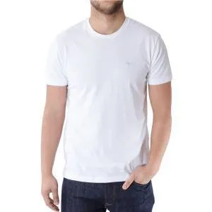 Белая футболка с круглым воротником