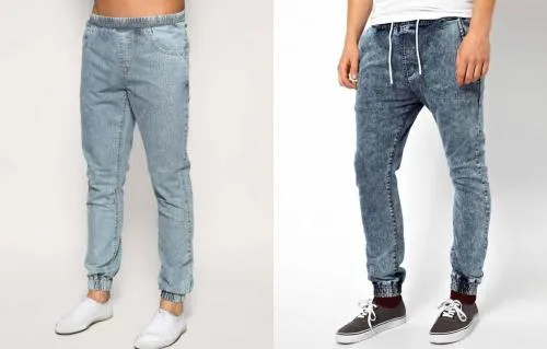 Широкие эластичные брюки внизу для мужчин. Какие модели доступны?