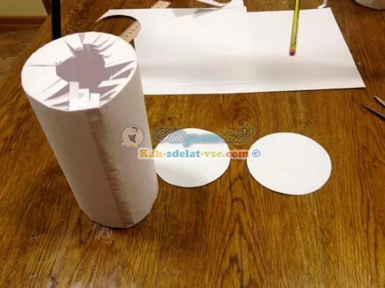 Как сделать цилиндр из бумаги?