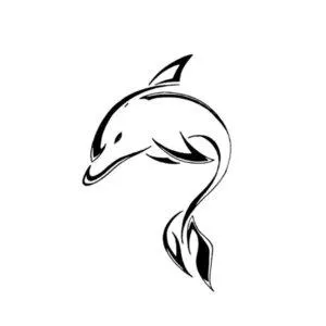 Ручка для татуировки дельфина