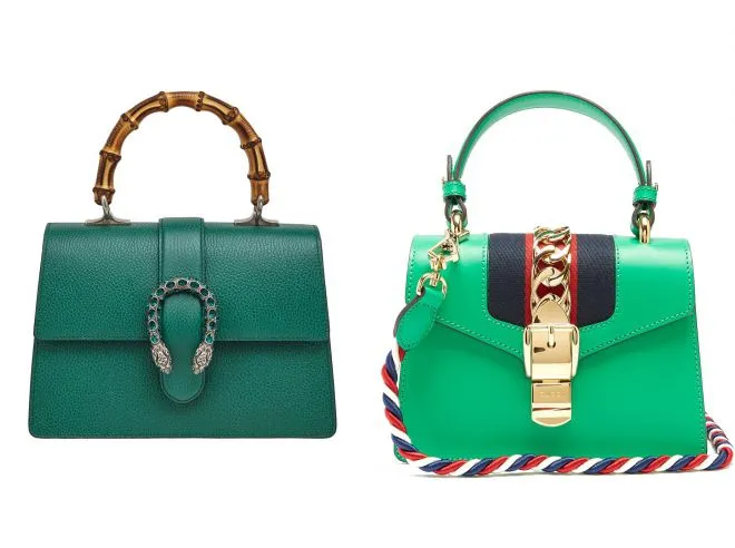 Зеленая сумка Gucci