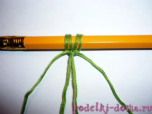 вязание макраме - браслет