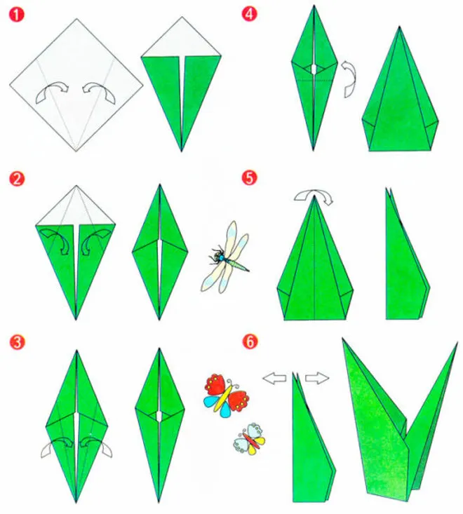Подснежники оригами