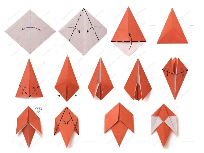 Оригами подснежники оригами фигуры