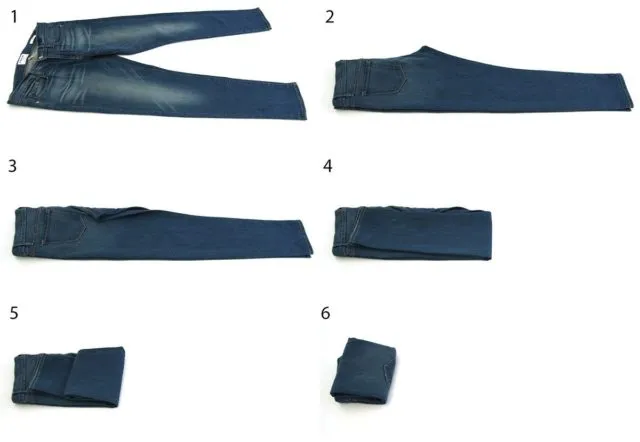 Как сложить джинсы и брюки вместе: функции, складывание и хранение