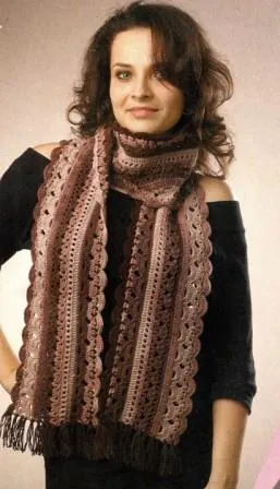 Дизайн вязаного шарфа