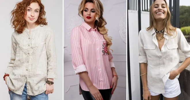 Льняные рубашки - 54 фото женских моделей, которые модны во все сезоны.