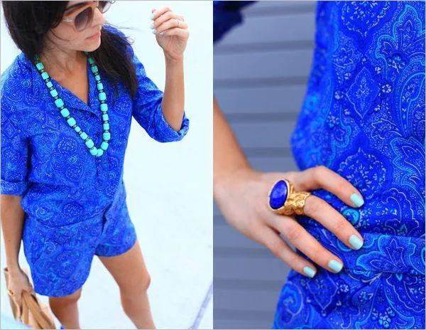 Синий цвет в моде
