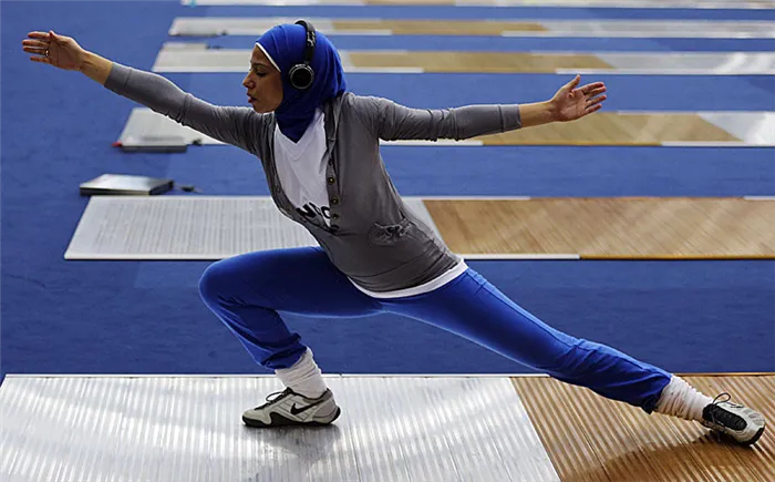 Мусульманская прическа хиджаб в спорте