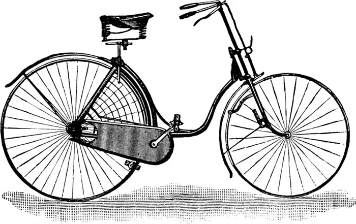 Женский безопасный велосипед, 1889 год.