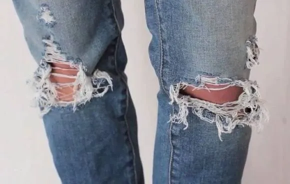 Как сделать рваные джинсы_1