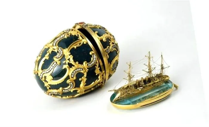 Модель круизного судна яйцо Фаберже