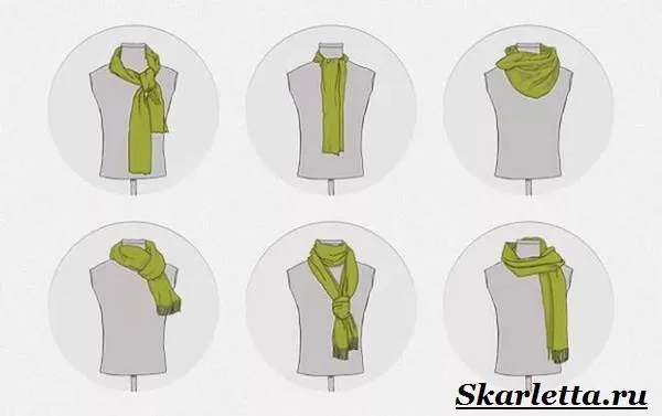 Как завязать шарф на шее - как завязать шарф, фигура, фото - 26