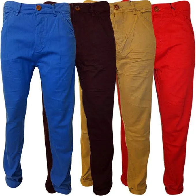 Мужские брюки-чинос - доступны в различных цветах.