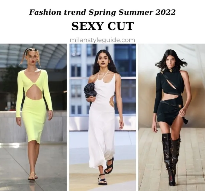 Весна-лето 2022 женская мода тренд тренд вырез