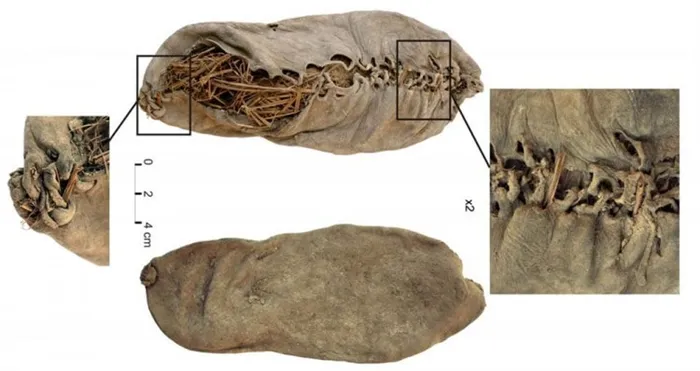 Древний мокасин, найденный в пещере в Армении в 2008 году