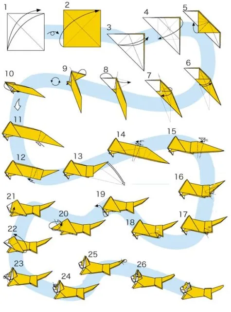 Тигренок оригами