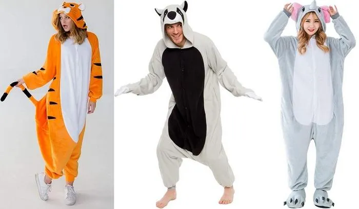 Пижамы в форме животных для девочек и мальчиков фото