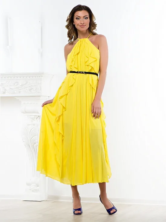 Желтые платья фото