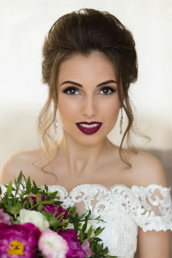 Изысканный свадебный макияж невесты: фото, идеи, тенденции