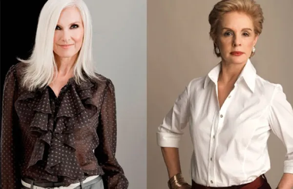 Стильные блузки для женщин элегантного возраста 50-60 лет. Фото