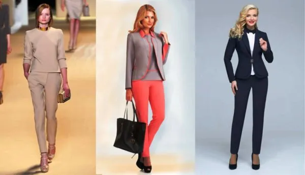 Такие брюки обязательно входят в современный деловой женский гардероб