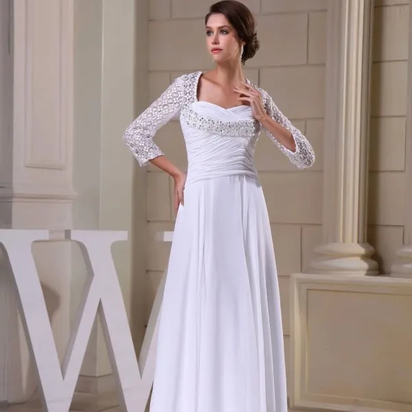 фото свадебного платья в греческом стиле с рукавами