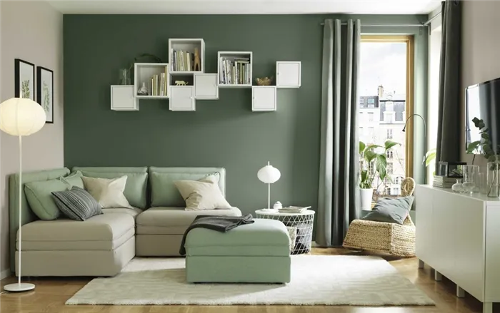 Фото № 11: Сочетание цветов в интерьере с зеленым оттенком: 20 стильных идей
