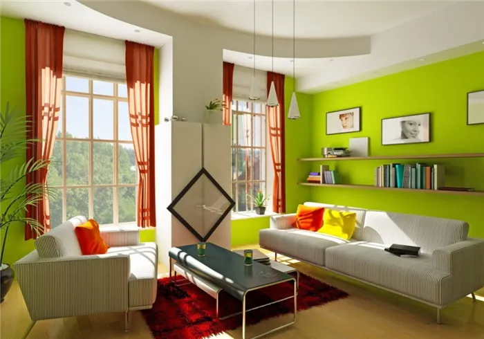 Фото № 15: Сочетание цветов в интерьере с зеленым оттенком: 20 стильных идей