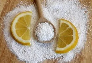 Лимон с солью для вывода чернил